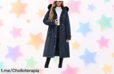 Abrigo largo Yuson Girl para mujer, elegante y caliente: ¡rebajado a un precio de locura! No te lo pierdas, este chollazo vuela rápido.