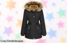 Abrigo parka mujer Xnova ultra cálido e impermeable, ¡descuentazo que no puedes dejar pasar! Ponte guapa y disfruta del invierno antes de que se agote esta oferta única.