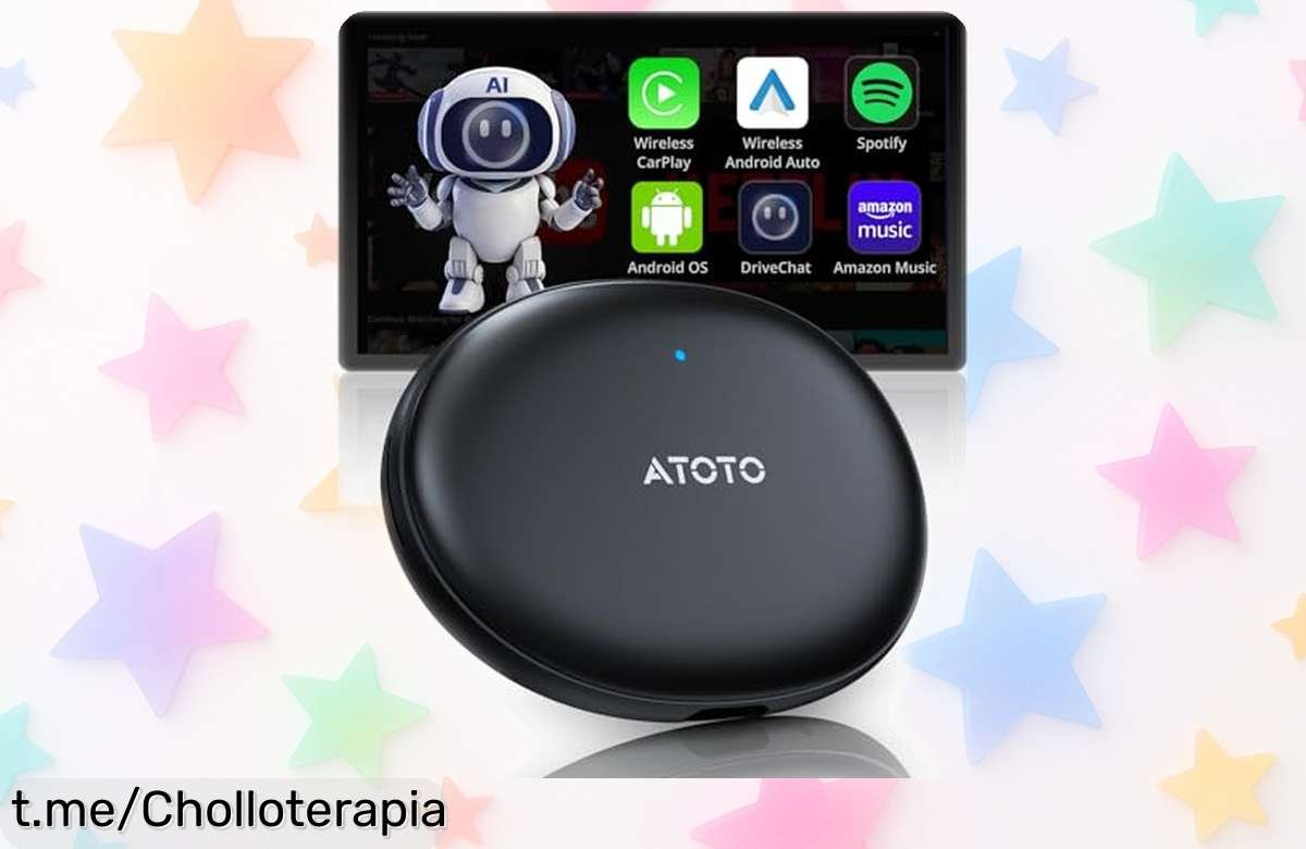 Adaptador inalámbrico CarPlay y Android Auto ATOTOZONE: ¡Conéctate al entretenimiento en tu coche con un descuentazo que vuela, no dejes pasar esta oportunidad única!