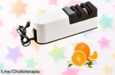 Afilador eléctrico Xinlie para cuchillos y tijeras, ¡ofertón que no puedes dejar pasar! Ahorra tiempo y despierta tu creatividad culinaria. ¡Renueva tus cortes ya!