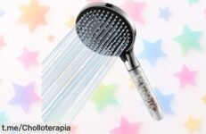 Alcachofa de ducha Ibergrif con filtro que cuida tu piel y ahorra agua. ¡Precio rebajado por tiempo limitado! Siente la diferencia en cada baño antes que se agote esta chulada.