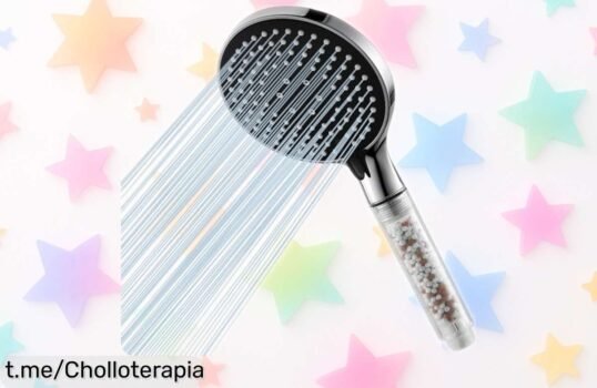 Alcachofa de ducha Ibergrif con filtro que cuida tu piel y ahorra agua. ¡Precio rebajado por tiempo limitado! Siente la diferencia en cada baño antes que se agote esta chulada.