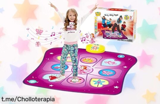 Alfombra de baile musical con luces LED Ideal para niños, 3 modos de juego y precio rebajado que hará las delicias en sus fiestas ¡No te quedes sin el tuyo y diviértelos ya!