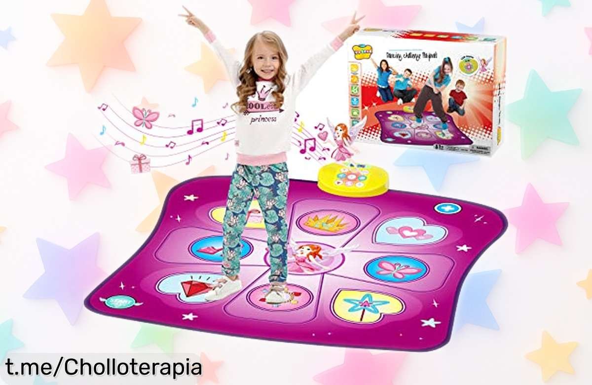 Alfombra de baile musical con luces LED Ideal para niños, 3 modos de juego y precio rebajado que hará las delicias en sus fiestas ¡No te quedes sin el tuyo y diviértelos ya!