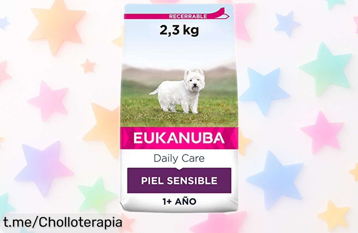 Alimento seco Eukanuba para perros con piel sensible a precio rebajado, ¡ofertón limitado que cuida su salud y hace feliz a tu mejor amigo!