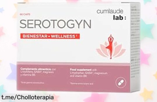Alivia los sofocos de la menopausia con Cumlaude Serotogyn en un descuento brutal, energía y calma al alcance de tu mano ¡Hazlo tuyo ya antes que se agoten!