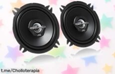 Altavoces coaxiales JVC: Woofer potente y sonido claro a precio rebajado, siente la música vibrar en cada viaje. ¡No dejes escapar este super chollo!