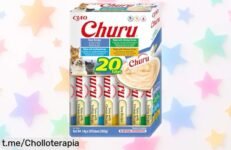 Aperitivos cremosos Inaba Churu de atún para gatos: ¡20 tubos a precio loco que harán feliz a tu peludo! No te quedes sin ellos, ¡aprovéchalo ya antes de que se agoten!