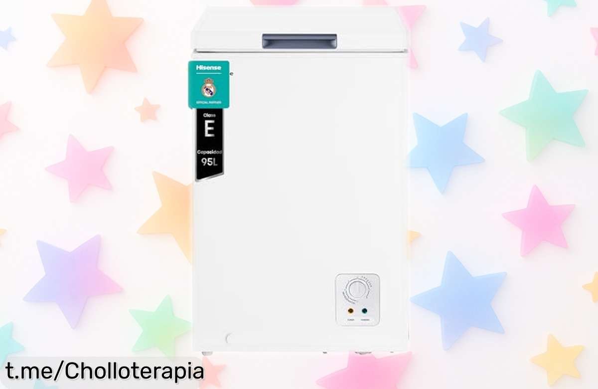 Arcón congelador horizontal Hisense de 95L, un ofertón que protegerá tus alimentos y organizará tu espacio. ¡No pierdas esta ganga, corre antes que se acabe!
