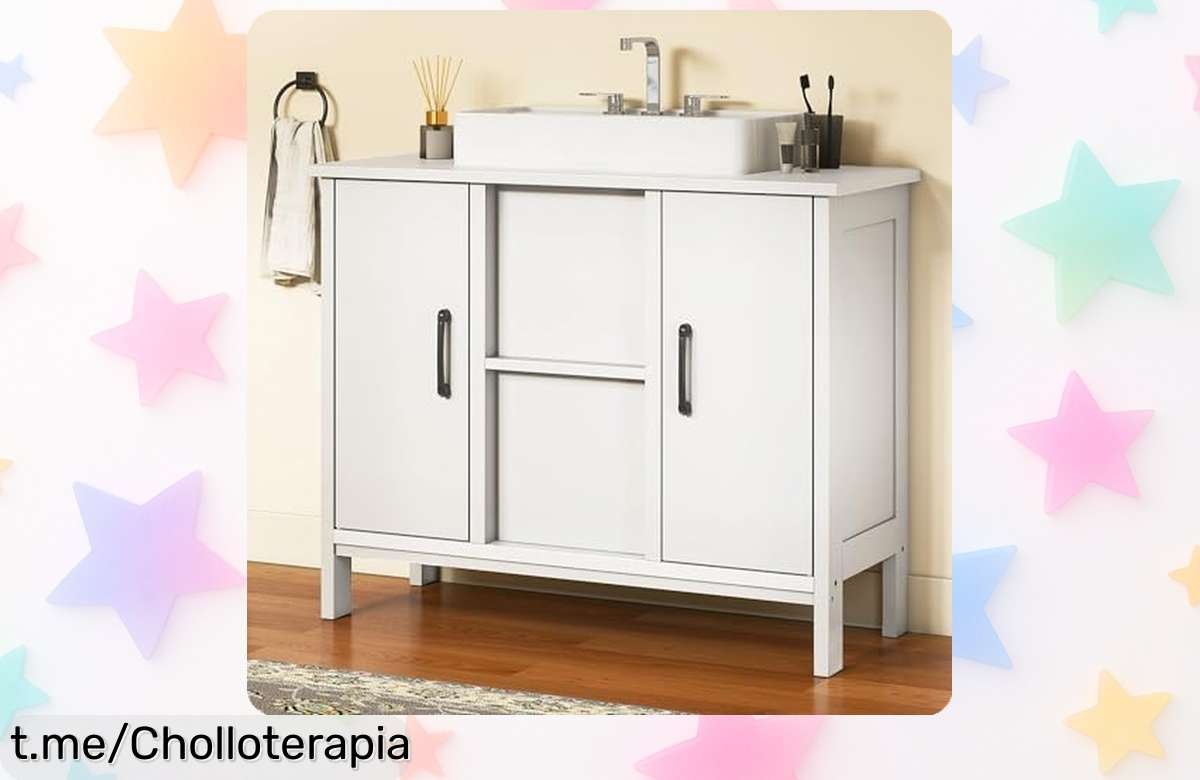 Armario para debajo del fregadero YITAHOME, ¡rebajado a precio loco! Optimiza tu espacio y organiza sin líos. No te pierdas este super chollo que transformará tu baño en un lugar ideal.