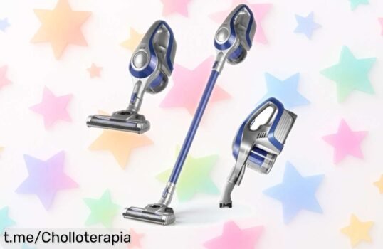 Aspiradora ciclónica CLEANmaxx sin cable a precio rebajado: arrasa con todo y limpia donde quieras, ¡no dejes escapar este superchollo y transforma tu hogar ya!