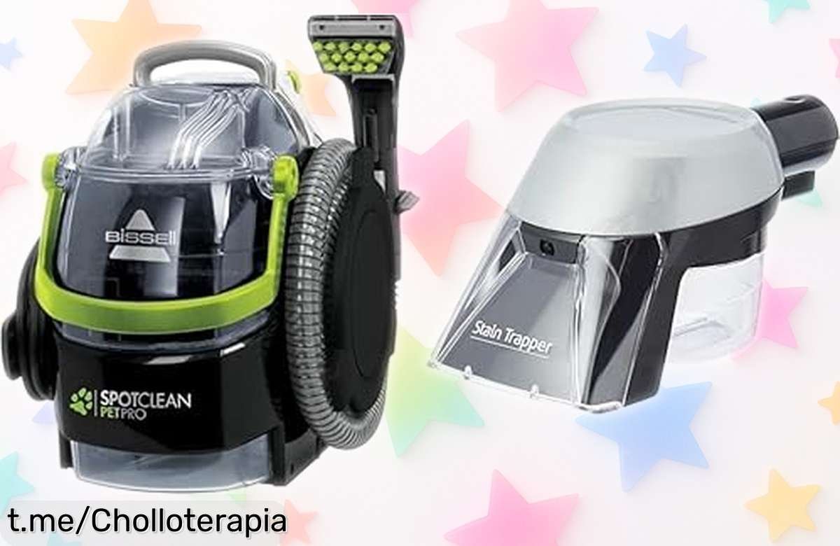 Aspiradora portátil BISSELL SpotClean Pet Pro con succión imbatible, aprovecha el precio rebajado y consigue un hogar brillante lleno de felicidad. ¡No lo dejes pasar!