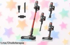 Aspiradora sin cable potente y con cepillo antienredo, precio loco por tiempo limitado ¡No dejes escapar este super chollo para que tu hogar luzca impecable!