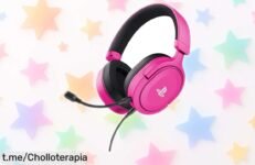 Auriculares gaming rosa para PS5 ahora a precio rebajado, vive la partida como nunca y no pierdas esta oferta que es pura adrenalina en tus oídos.
