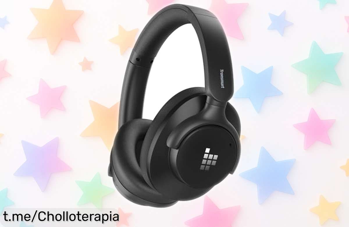 Auriculares inalámbricos Tronsmart Q20S con cancelación de ruido: ¡ofertón rebajado para disfrutar 60 horas de sonido potente! No te quedes sin el tuyo, la música te espera.