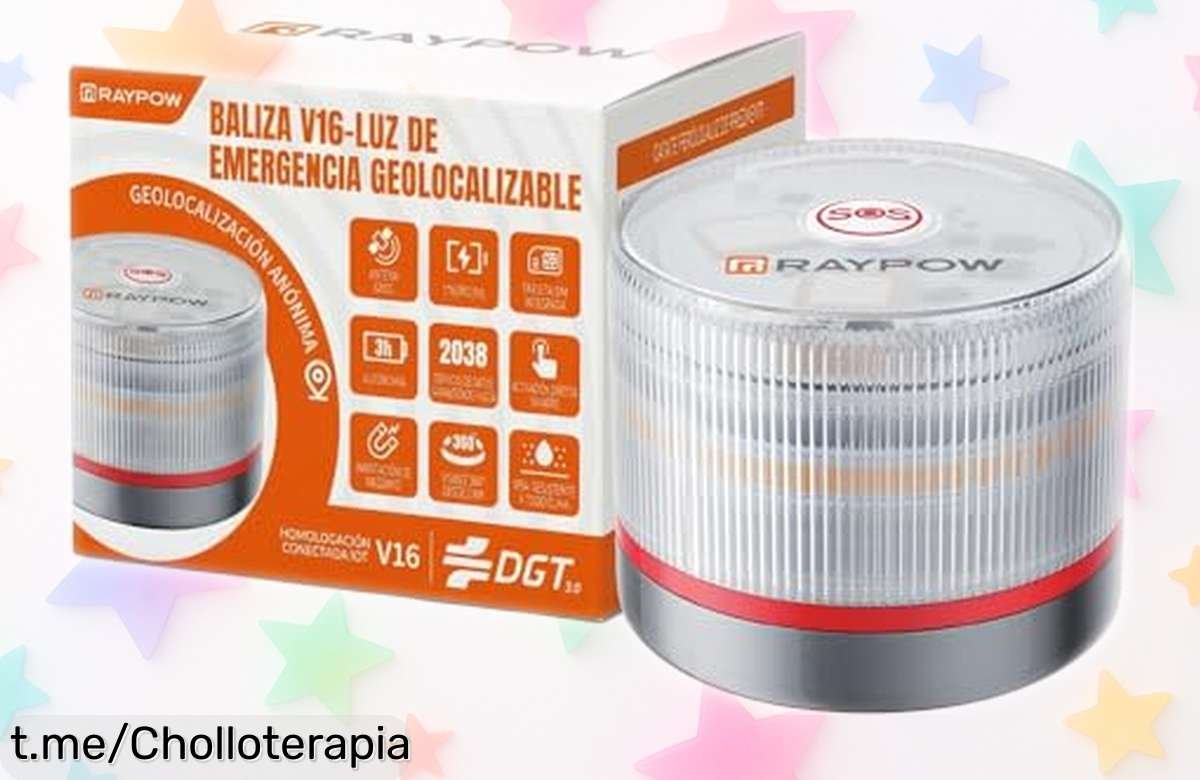 Baliza de emergencia DGT con geolocalización y luz visible 1 km, ¡rebajado a un precio increíble! Protege tu seguridad en carretera antes de que se acaben.