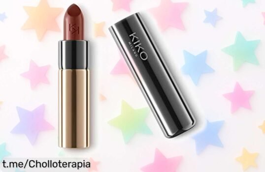 Barra de labios cremosa KIKO Milano con color intenso y brillo único, ¡precio rebajado nunca visto! Corre antes que se agote y siente el poder de unos labios irresistibles.