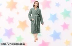Bata NY Threads súper suave y cálida para tus días de relax en casa: ¡rebaja brutal por tiempo limitado! No te quedes sin tu nuevo abrazo, actúa ya y aprovecha este regalo para ti.