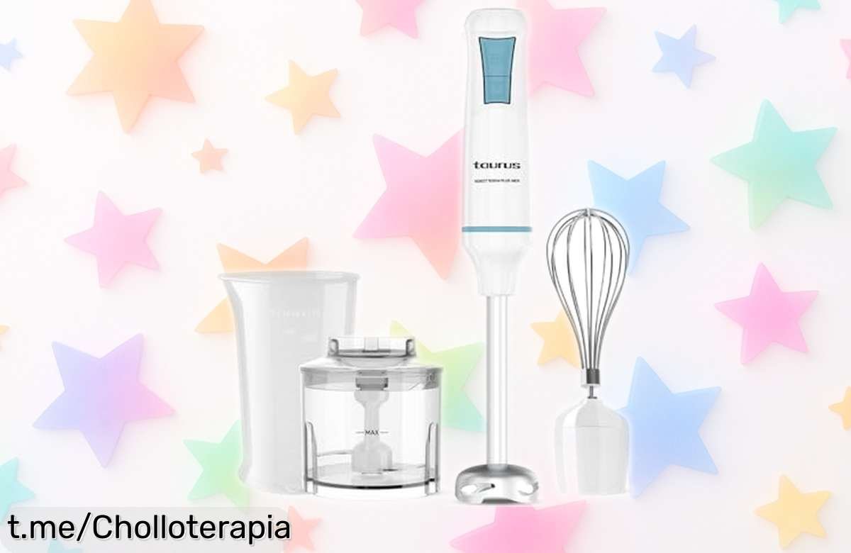Batidora de mano Taurus con motor turbo y cuchillas inox a precio loco: truco fácil para conquistar tu cocina ¡Hazte con ella antes que desaparezca!