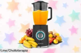 Batidora de vaso potente con cuchillas de titanio negro a un precio rebajado imposible de dejar pasar, transforma tus recetas en segundos y disfruta al máximo ¡Hazte con ella ya!