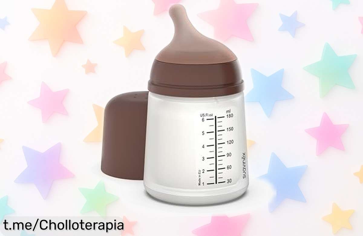 Biberón anticólico Suavinex para recién nacidos a precio rebajado, evita cólicos y asegura tranquilidad en las comidas ¡Este super chollo tu bebé no se lo puede perder!