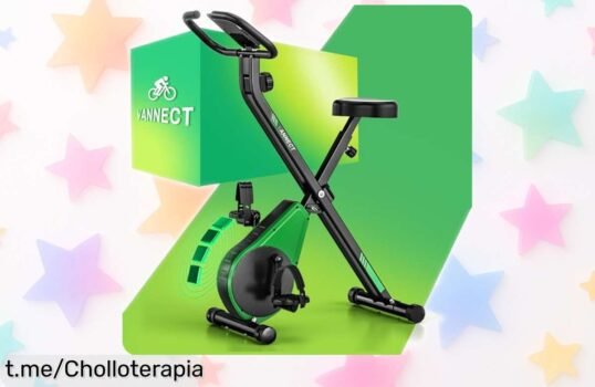 Bicicleta estática plegable con 16 niveles de resistencia y pantalla LCD, un precio rebajado que te hará sonreír. ¡No te quedes sin la tuya, comienza a sentirte mejor ya!