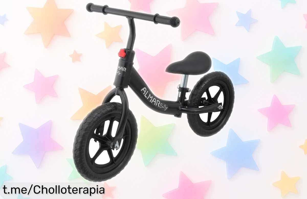 Bicicleta sin pedales ALMAR para niños de 2 a 4 años con un precio rebajado, ideal para que tus peques disfruten su primera aventura sobre ruedas ¡No te quedes sin la suya!