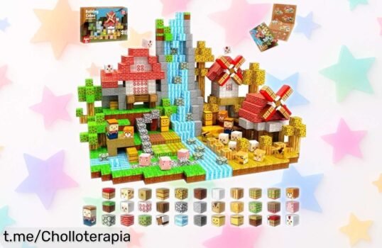 Bloques magnéticos para niños de 150 piezas con molino de viento, precio rebajado por tiempo limitado; despierta su creatividad y comparte risas mientras juegan. ¡No te lo pierdas!