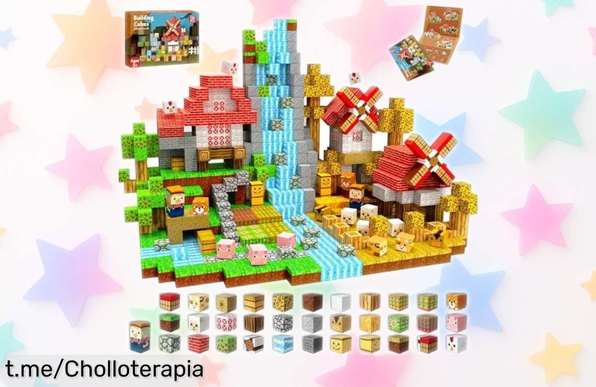 Bloques magnéticos para niños de 150 piezas con molino de viento, precio rebajado por tiempo limitado; despierta su creatividad y comparte risas mientras juegan. ¡No te lo pierdas!