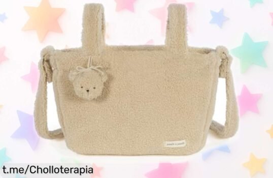 Bolsa cruzada teddy paddington beige, ¡super chollo con bolsillo térmico para biberones! Lleva todo lo que necesitas y ahorra a un precio rebajado antes de que se agote.