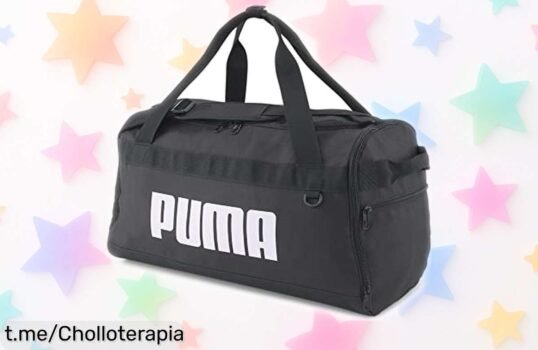 Bolsa de lona Puma Challenger, ¡rebajada y lista para llevar todo con estilo! No te quedes sin la tuya, corre que vuelan los chollos.