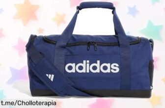 Bolsa deportiva Adidas Essentials con espacio y bolsillos seguros, ¡rebajada a un precio increíble que no se repetirá! Aprovecha este super chollo antes de que se esfume.