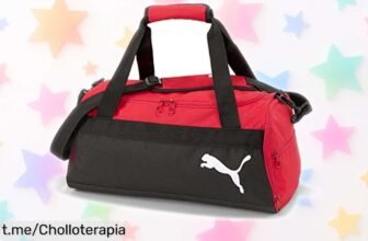 Bolsa deportiva Puma roja con múltiples bolsillos a un precio fragante que no puedes dejar escapar. ¡Lleva tu estilo al siguiente nivel antes de quedarte sin ella!