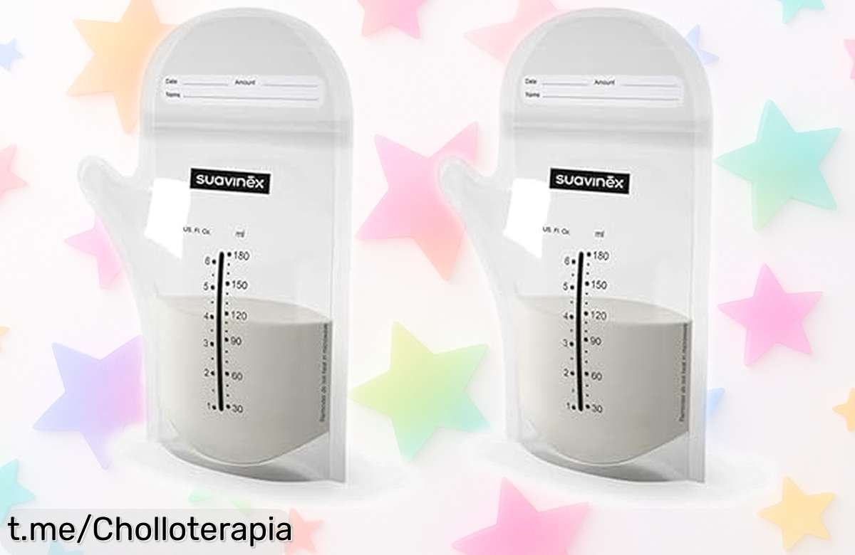 Bolsas Suavinex para almacenar leche materna, listas y preesterilizadas, ¡aprovéchate de este super chollo antes que se agoten y cuida a tu bebé como se merece!