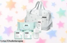 Bolso Suavinex para bebé con set de cosmética: ¡aprovecha este super chollo, cuida a tu pequeño con amor y llévate todo sin esperas!