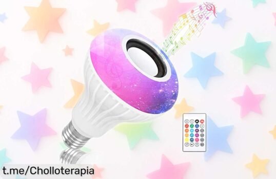 Bombilla LED de música Topiky: ilumina tus fiestas con colores vibrantes y sonido increíble, ¡snag un super chollo y empieza a disfrutar ahora mismo!