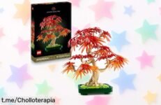 Bonsái de arce rojo japonés en LEGO con hojas otoñales a precio rebajado; ¡decora tu hogar con este ofertón y llena tu vida de color ahora mismo!