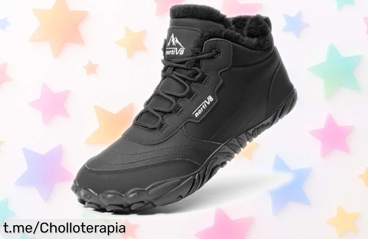 Botas de invierno NORTIV 8 con forro cálido y suela antideslizante, super chollo por tiempo limitado para que disfrutes el calor donde quieras ¡no te lo pierdas!