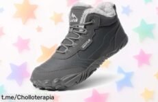 Botas de invierno calentitas y seguras para hombre, super chollo con descuento brutal que no puedes dejar escapar. ¡Date prisa, se agotan rápido y sentirás la comodidad al instante!