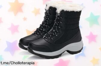 Botas de nieve impermeables para mujer con plataforma antideslizante: ¡el chollazo que hará que tu invierno sea cálido y stylish! No te lo pierdas, compra ya y deslumbra.