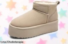 Botas de nieve mujer Dream Pairs con plataforma para brillar este invierno, ¡descuento brutal que no puedes dejar escapar!