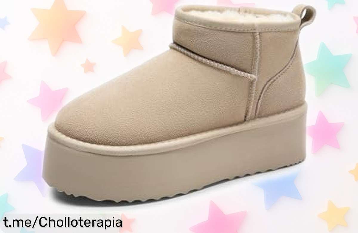 Botas de nieve mujer Dream Pairs con plataforma para brillar este invierno, ¡descuento brutal que no puedes dejar escapar!