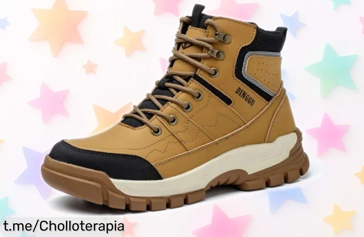 Botas de seguridad impermeables para hombre con punta de acero, super chollo que te protege en todo trabajo duro a precio loco, ¡no pierdas la oportunidad y hazte con ellas ya!