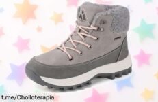 Botines de invierno Mishansha con suela antideslizante y puntera acolchada a precio loco, ¡calidez y protección para tus pies en la nieve que no querrás perder!