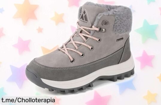 Botines de invierno Mishansha con suela antideslizante y puntera acolchada a precio loco, ¡calidez y protección para tus pies en la nieve que no querrás perder!