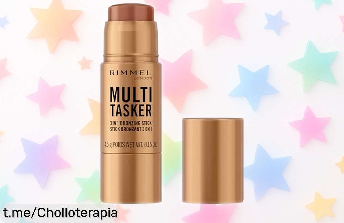 Bronceador multitasker Rimmel: ilumina tu piel al instante y deslumbra con su efecto glow, ¡super chollo de precio rebajado que te hará brillar sin parar!
