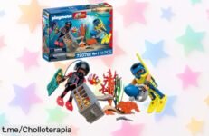 Buzo policía PLAYMOBIL con moto submarina: ¡Aventuras bajo el agua a precio rebajado que no puedes dejar escapar! Activa la diversión antes de que se acabe.