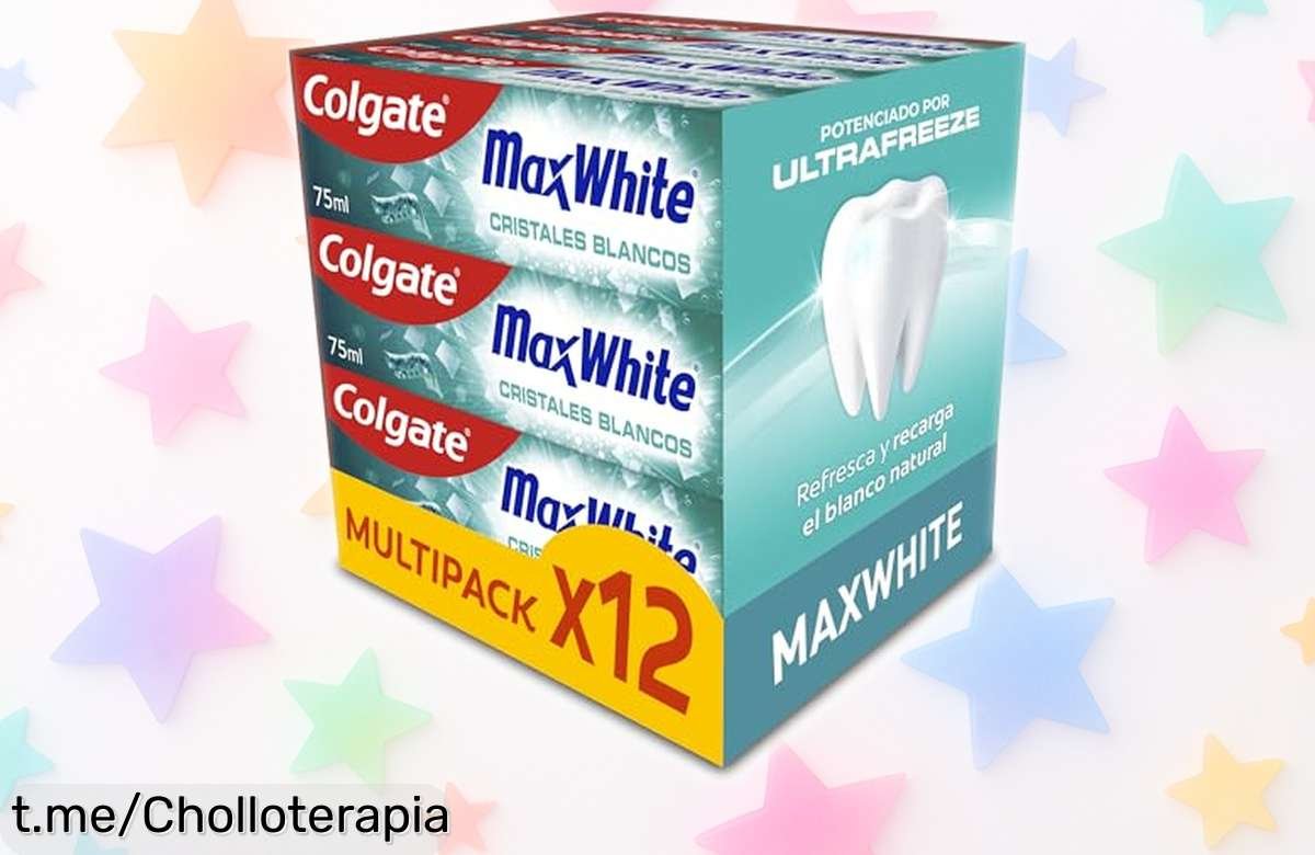 Cada cepillada cuenta: gánale al mal aliento con la pasta Colgate Max White pack de 12 ¡Solo quedan pocas unidades del super chollo que iluminará tu sonrisa!