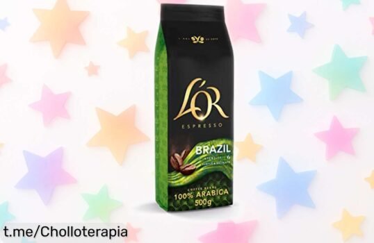 Café en grano natural 100 % arábica L'OR Espresso Brazil, un sabor suave y cremoso que te hará sonreír; ¡aprovecha este precio rebajado antes de que sea tarde!