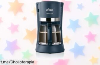 Cafetera de goteo Ufesa Capriccio para 6 tazas: ¡ofertón con precio rebajado que volará rápido! Disfruta del café perfecto al alcance de un botón y no te la pierdas.